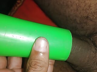 Big cock handjob by toy.