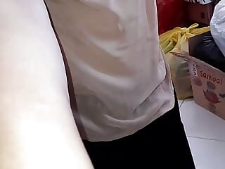 Sweating and cumming wearing..