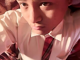 Asian School Teen Cute Face..