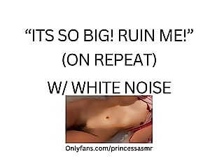 ITS SO BIG! Late ME! (white..