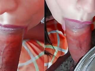 korean girl cum in mouth..
