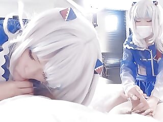 Hololive Gawr Gura Cosplayer..