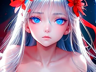 AI animated anime bitch with..