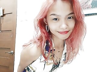 Young tatooed Filipina girl..