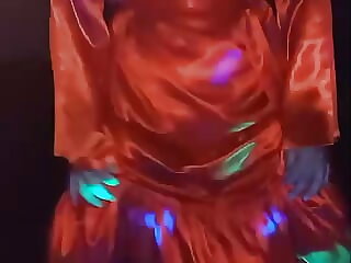 dance satin red hot